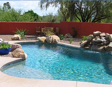 Tucson backyard swimming pool